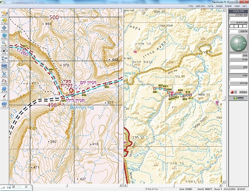 NavigGuide PC מפות תצלום מסך של מסלול על